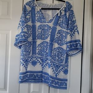 Champagne and Chanel Embroidered Cover-up/tunic